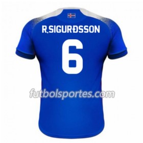 Camisetas Islandia R.Sigurdsson 6 Primera Equipacion Mundial 2018